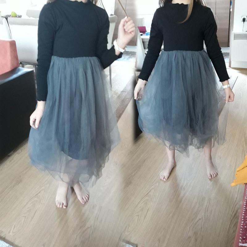 YUBAOBEI Детское зимнее бархатное платье, кружевное фатиновое платье принцессы для девочек, платье с длинными рукавами для дня рождения