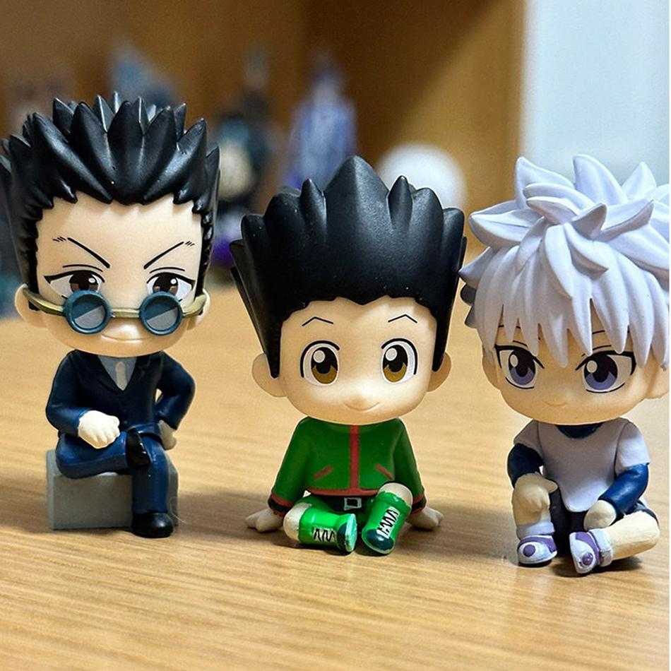 4-8pcs/set Aixlan GON FREECSS Figure Q Version HUNTER X HUNTER Action Figure in PVC Amine Christmas Gift Collectable Statue