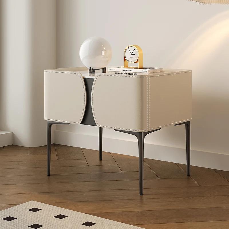 Luxury Simple Bedside Table Creative Modern Simple Unique Nightstands Minimalist Nordic Mesita De Noche Bedroom Furniture