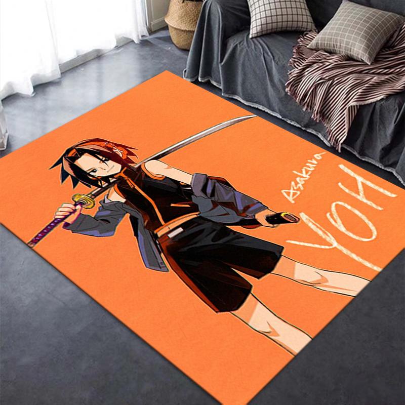 2025 Новый ковер Shaman King для гостиной, спальни, дома, дивана, игровая нескользящая напольная подстилка для детей154