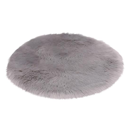 30/35/40/45 см круглый простой пушистый коврик ковер спальня коврик домашний декор