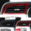 For Ford Mustang GT 2015- Carbon Fiber Auto Dashboard Left and Right Air Vents Trim Stickers Frame Car Interior Accessories