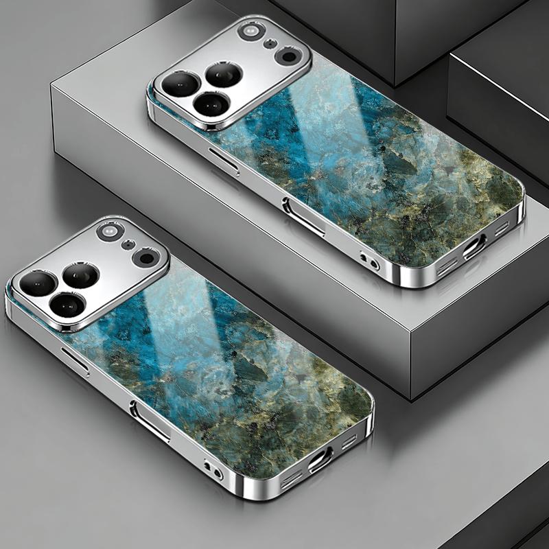 Стекло с гальваническим покрытием чехол для телефона подходит для iphone 17 16 15 14 13 12 11pm Pro Plus и других моделей телефонов.
