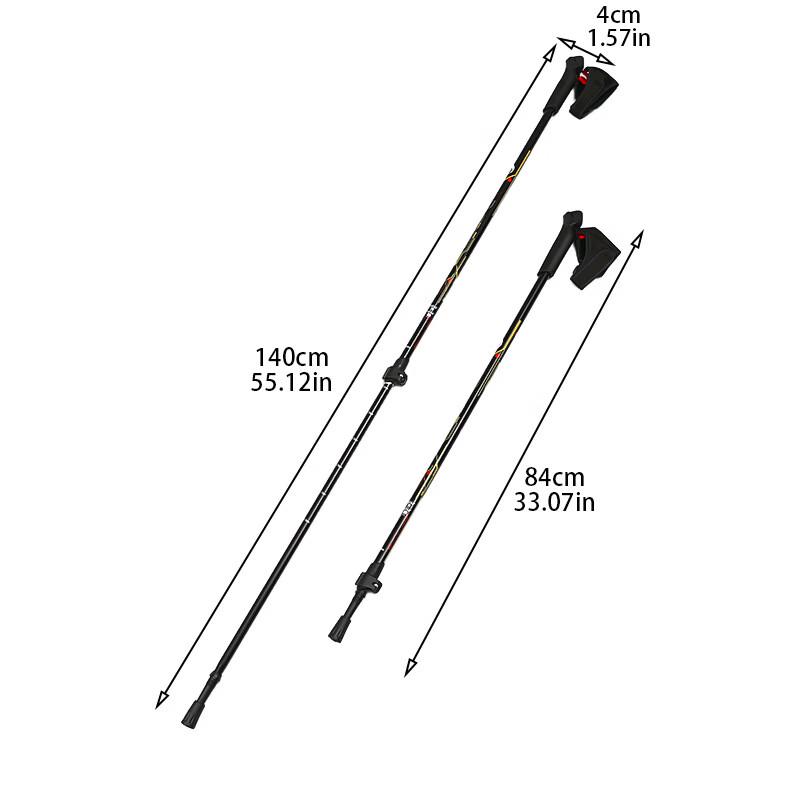 ML Multi-functional Two-Section Aluminum Alloy Ski Poles