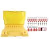 Lockout Tagout Station 10 Padlock 20 Key 10 Tag 4 Buckle Lockout Station with Cover