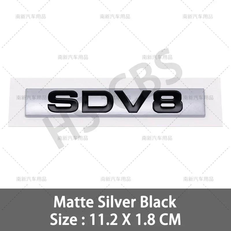 3D ABS HSE Luxury Badge SCV6 SCV8 SDV6 SDV8 Rear Trunk Emblem Car Fender Stickers For Discovery Velar Range Rover