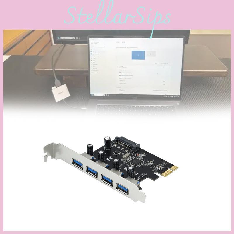 Карта расширения Pcie Usb30 с четырьмя портами для передачи данных на настольный компьютер