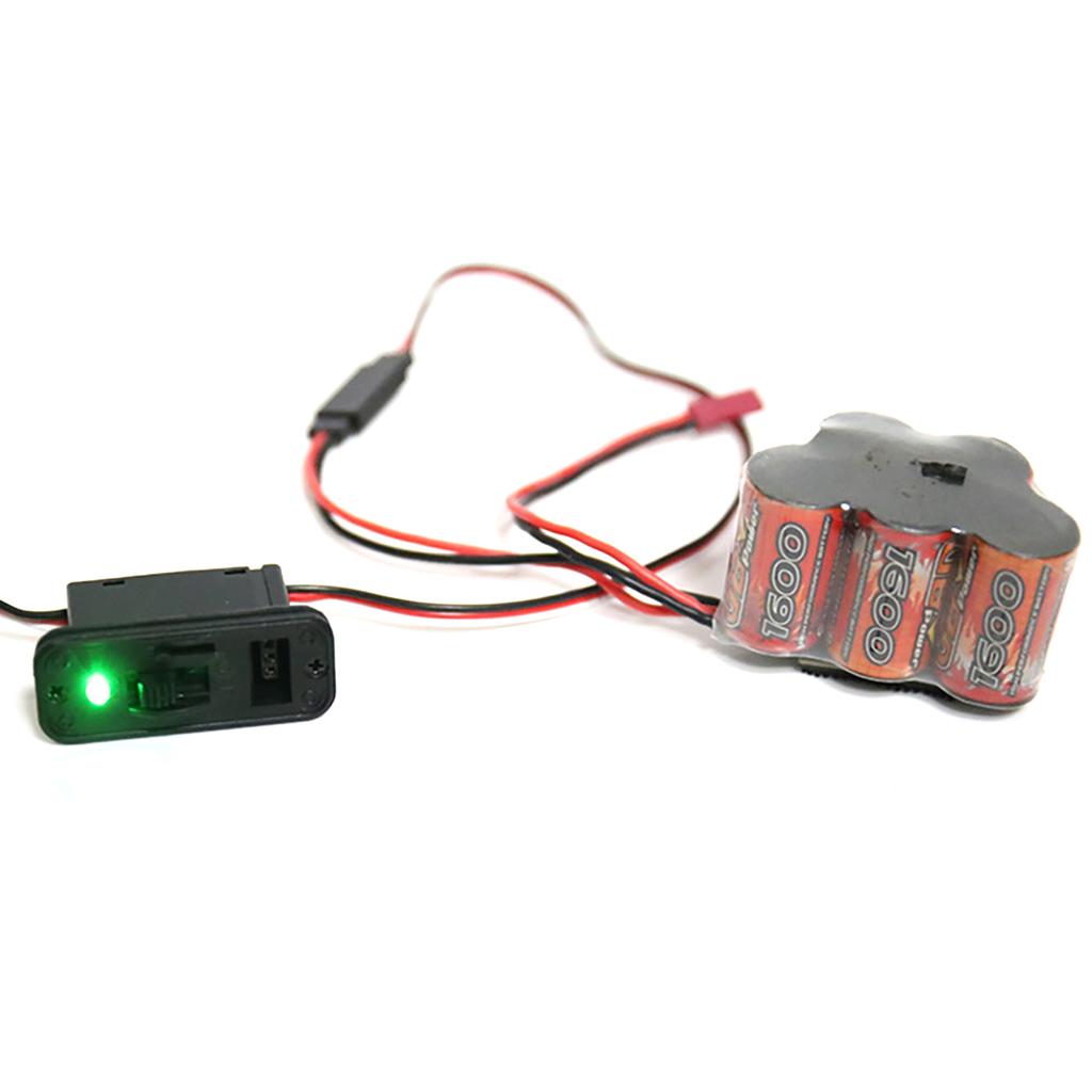 Big Power TOC Switch Futaba Plug High Current With LED Power Indicator For Receiver ESC Lipo Battery RC Airplane