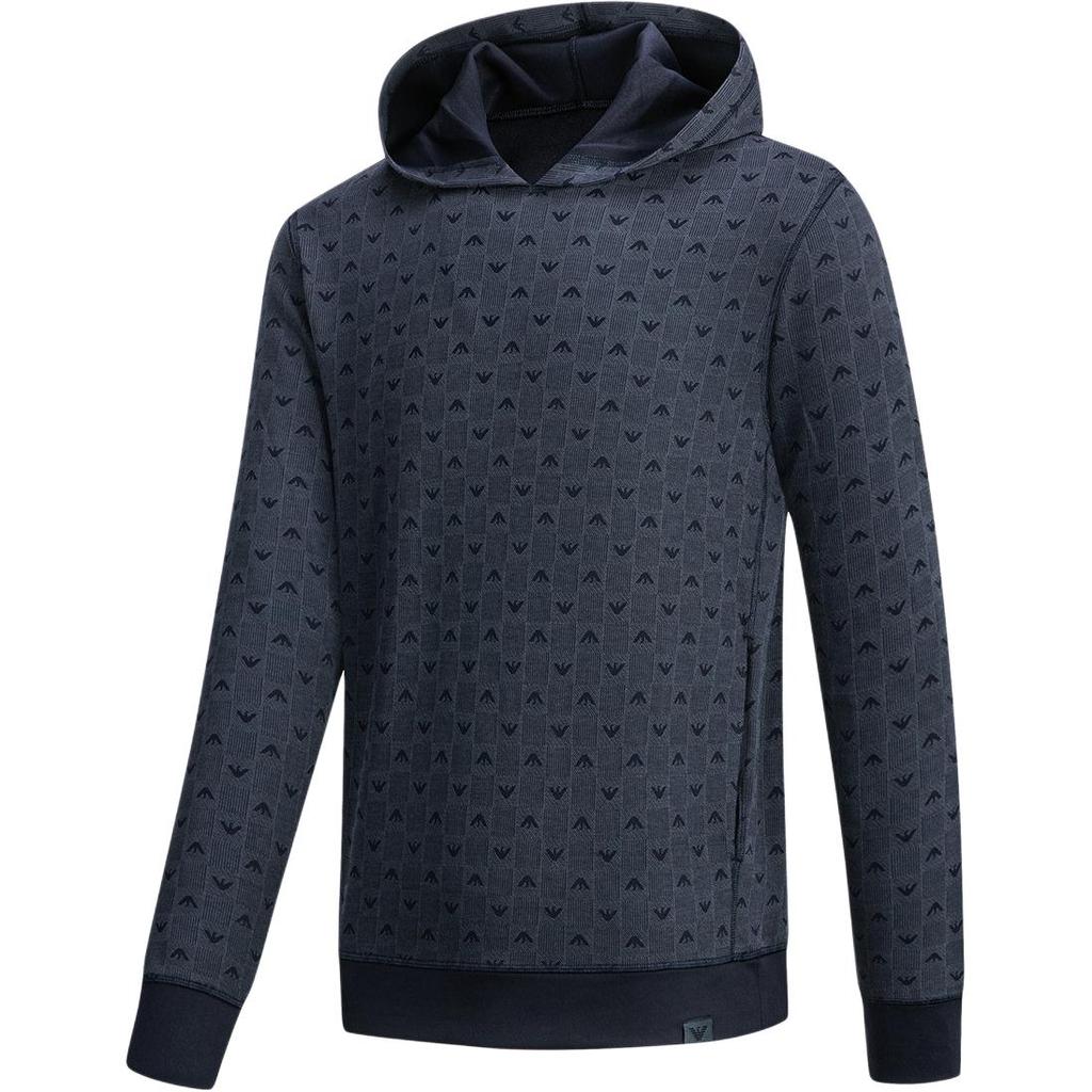 Emporio Armani Худи с длинным рукавом и принтом логотипа орла FW25 Мужская толстовка EM002204-AF14992-FB056