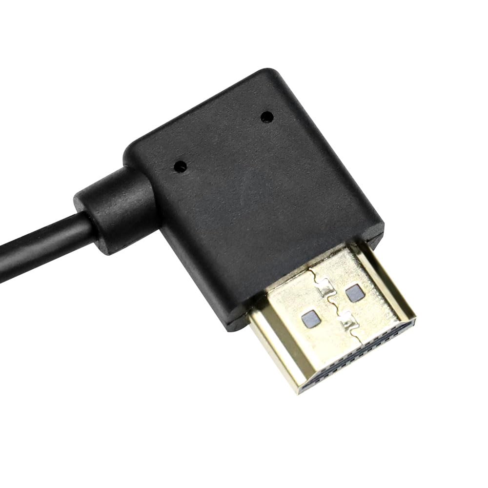 Кабели Z CAM E2 HDMI Кабель под прямым углом для монитора Portkeys BM5 90 градусов к прямому углу Alvin's 2.0, 45 см,