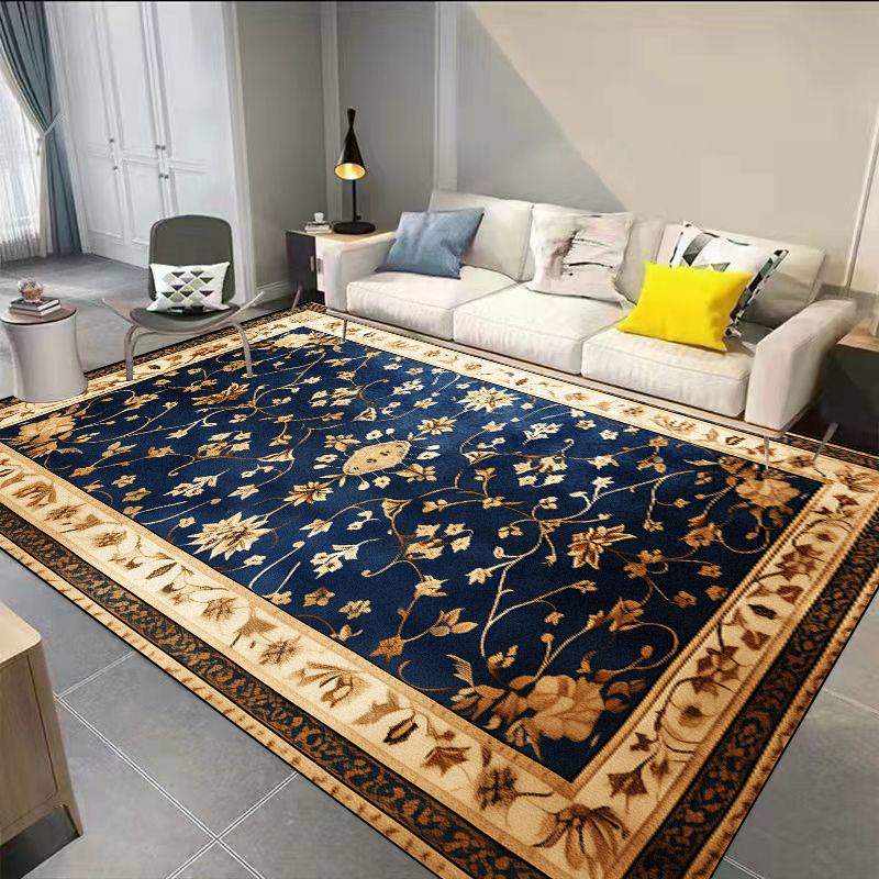 Living Room Large Area Decoration Carpet European Style Sofa Coffee Table Area Rugs 200x400cm Bedroom Decor Non-slip Floor Mat