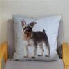 Наволочка для домашней спальни с милым принтом шнауцера, декор для подушки