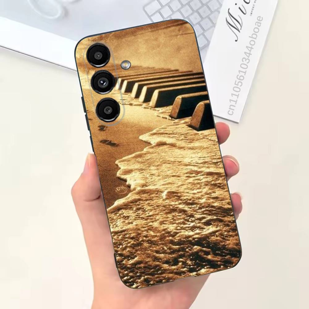 Чехол для телефона с классической музыкой на пианино для Samsung S25,24,21,22,23,20,S30,Ultra,Plus, Fe,5G Силиконовый чехол