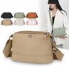 Простая и Повседневная Нейлоновая Сумка-Мессенджер Женская Новая Легкая Сумка через Плечо Многослойное Хранение Корейский Иностранный Стиль Маленькая Сумка.