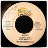 7-дюймовая пластинка VYBZ KARTEL / WAYNE MARSHALL - Justice NONE Yellow Moon Rec 2005 Ямайка Регги, Ска и Даб Б/У