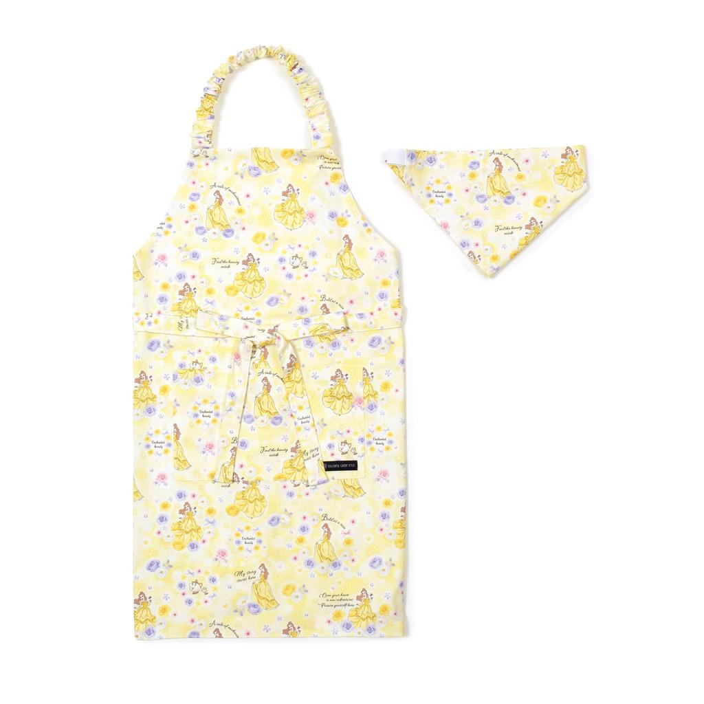 COLORFUL CANDY STYLE Disney Drawstring Gym Apron Cooking Class Kitchen Triangle Scarf AND THE Elementary NV503000 2-Piece Set Bag, Bag, (Sizes