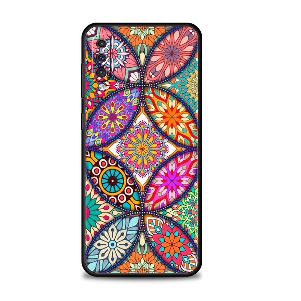 Phone Coque Mandala Flower Totem For Samsung Galaxy A70 Note 20 Ultra 10 A20e A20s A30 A50 A40 A10s A10 A42 5G Style Covers