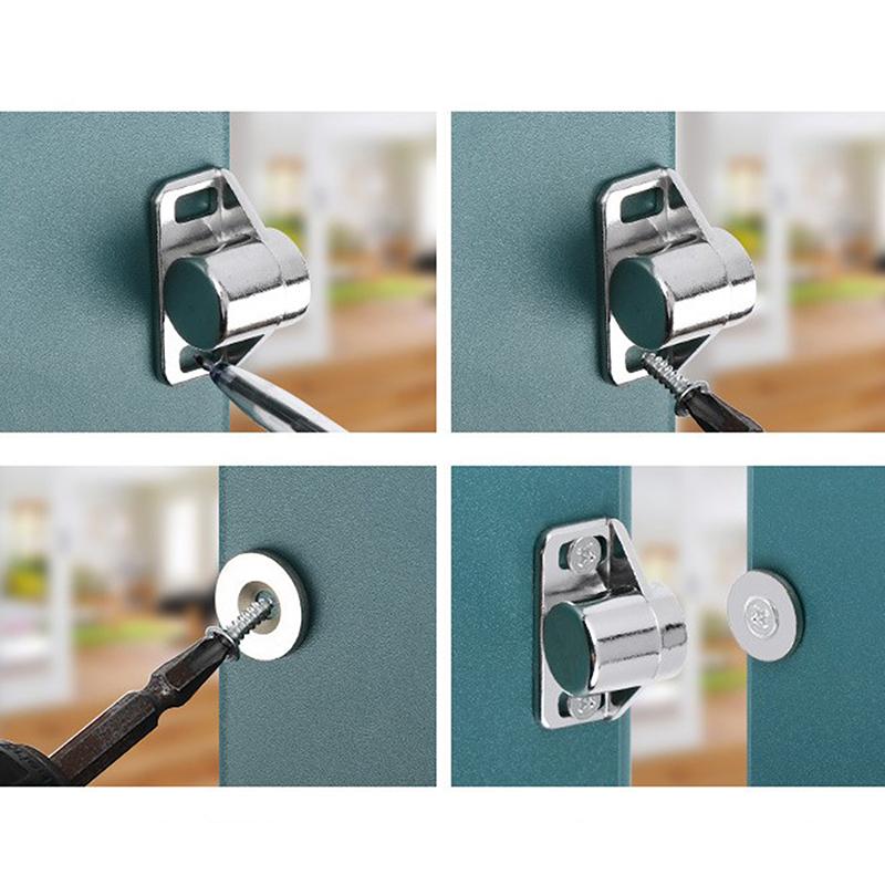 Магнитный фиксатор двери шкафа Магнитный мебельный дверной фиксатор Доводчик Сильный Супермощный неодимовый магнит Защелка