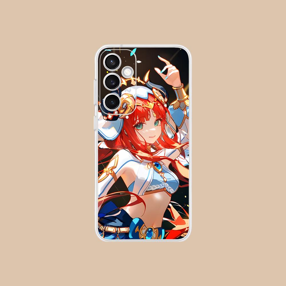 Игровой чехол GI Nilou Clear для мобильного телефона Samsung Galaxy S25 S24 S23 S22 S21Plus FE Ultra Разноцветная крышка