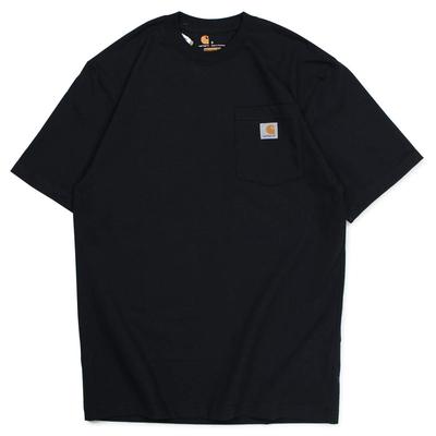Carhartt carhartt WORKER POCKET короткий рукав хлопок K87 черный черный MS/S ФУТБОЛКИ Футболка [item]
