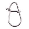 100PCS Stainless Steel Fishing Hanging Snap Silver Oval Split Rings Fishing Tools