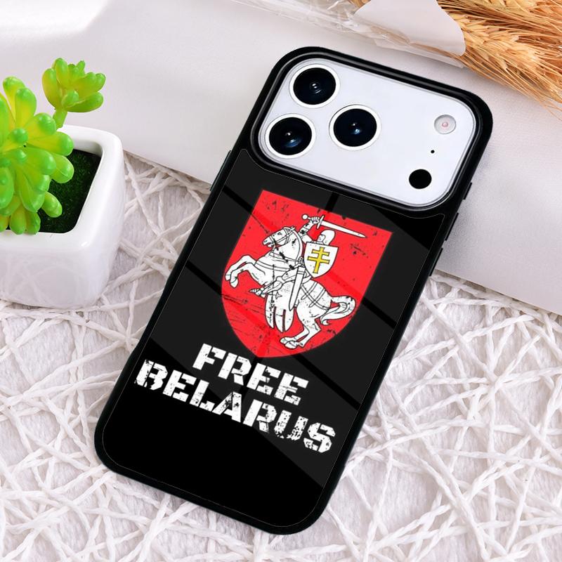 Мягкий чехол для телефона с флагом Беларуси для iPhone 17 Air 16 15 11 12 14 13 Pro Max Ударопрочный чехол