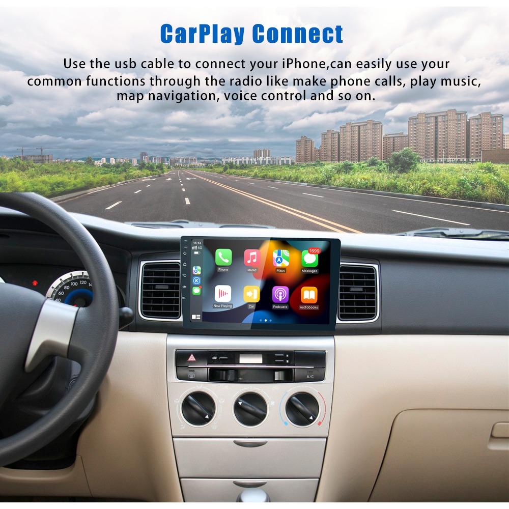 9" Android Car Radio for Toyota Corolla Verso 2004-2009 Multimedia Player 2Din Carplay Video Stereo Headunit Audio Wifi
