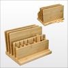 Бамбуковый органайзер для стола красивый удобный и для кофе со съемными панелями для и ручки 26см х 20см х 18см х Г х Экологичный, прочный,