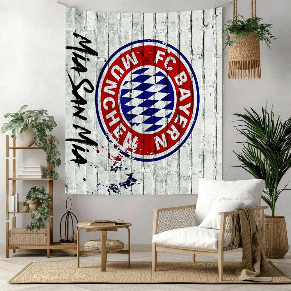 Fc Bayern Munich Wall Decor Tapestry Art For Pet Memorial Birthdaywedding Party Backdrop Family Gift