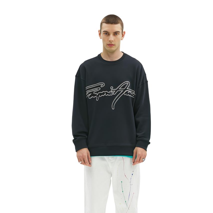 EMPORIO ARMANI SS23 Sweatshirt Men's Dark Blue 3R1MDK-1JHSZ-0920