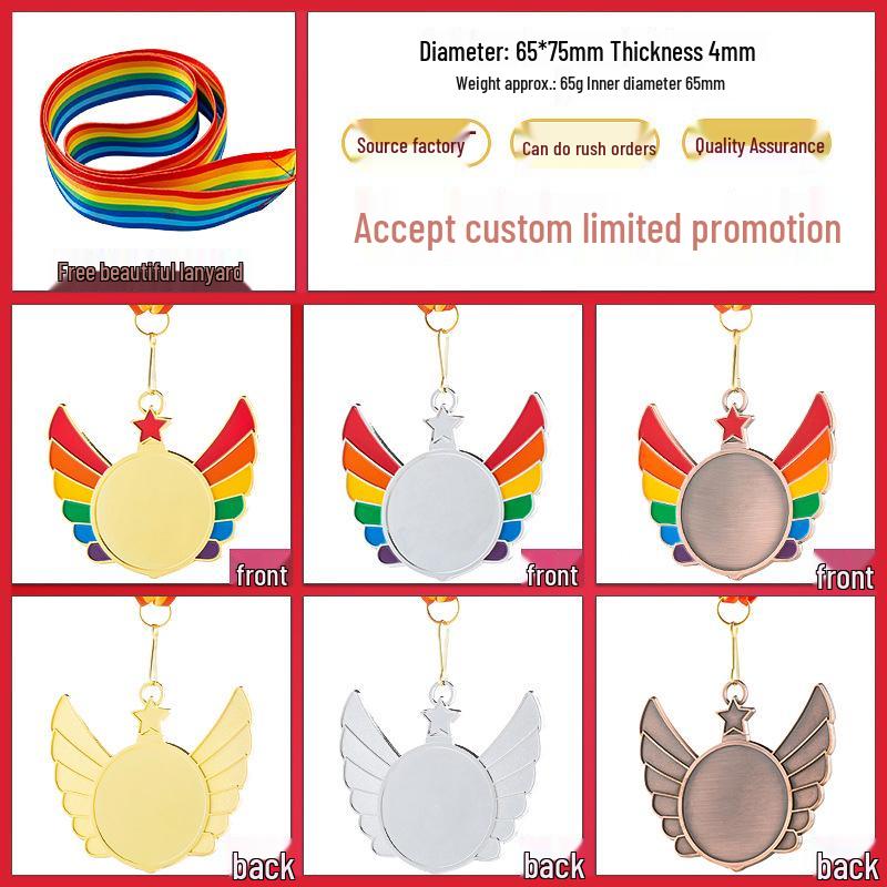 Cultural & Creative Sports Medals: Gold, Silver, Bronze Marathon Round Medals & Badges
