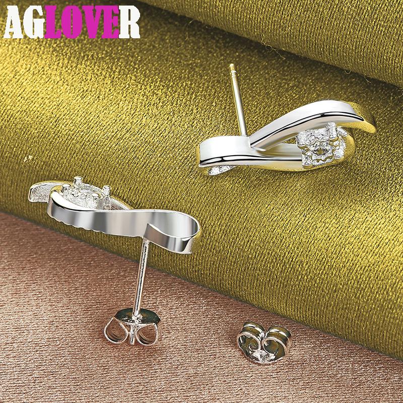 Ювелирные изделия из серебра 925 пробы с цирконами AAA