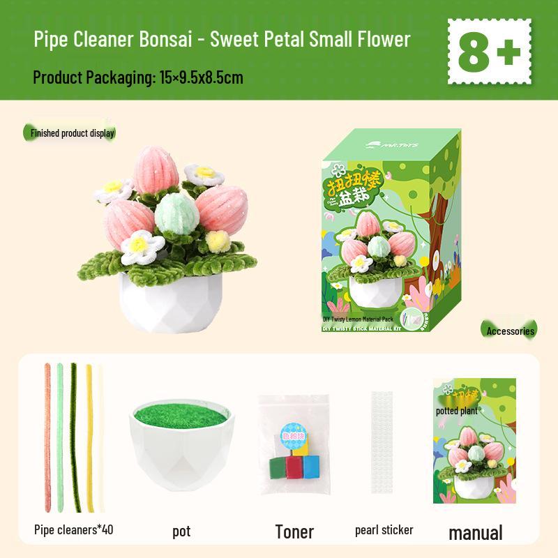 Mr. Toy Twist Stick DIY Plant Ornament Kit - Children's Handmade Birthday Gift