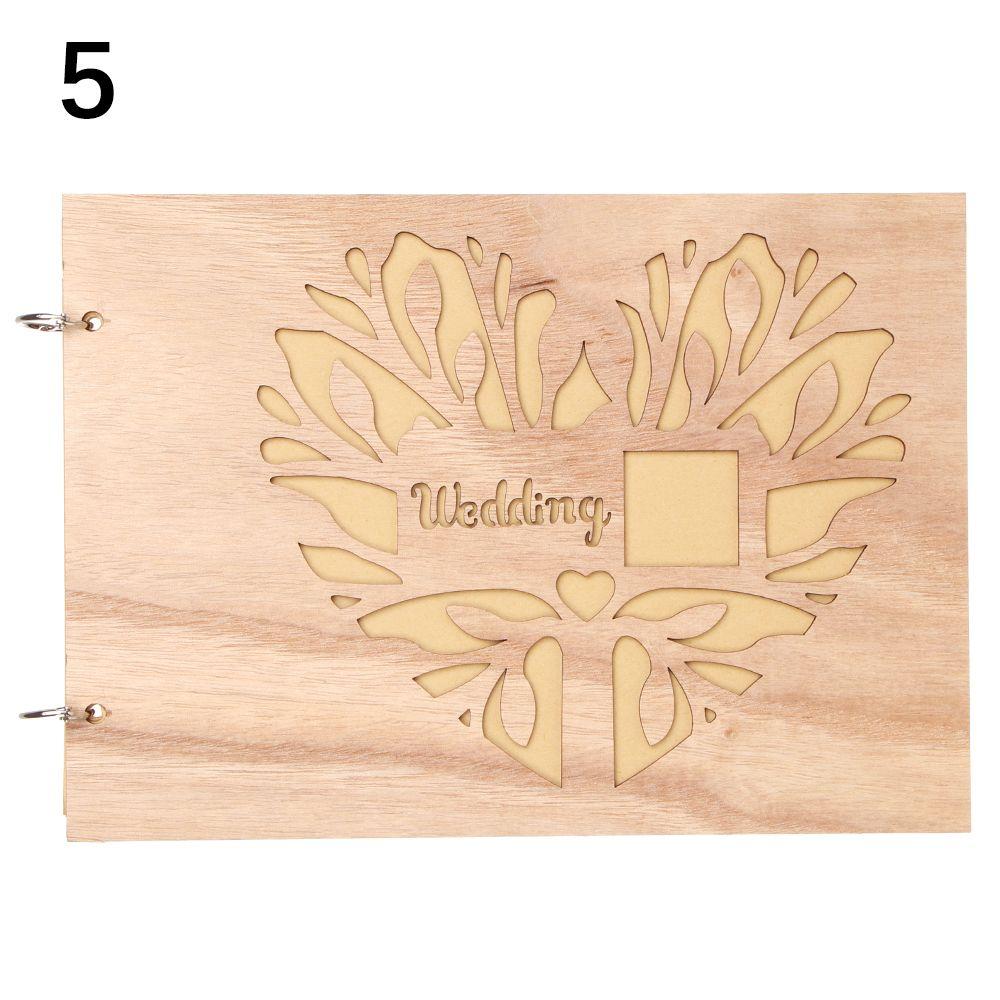 Rustic Sign-in Memorial Wooden Guest Book Wedding Planners