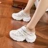 Thick-soled Dad Shoes Girl 2025 Summer New Breathable Mesh Cool Slippers Inner Height Increase Bag Head Wear Half Slippers