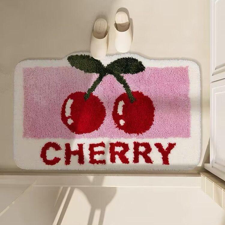 Коврик для унитаза Ins Cherry Коврик для ванной комнаты Впитывающий коврик для пола
