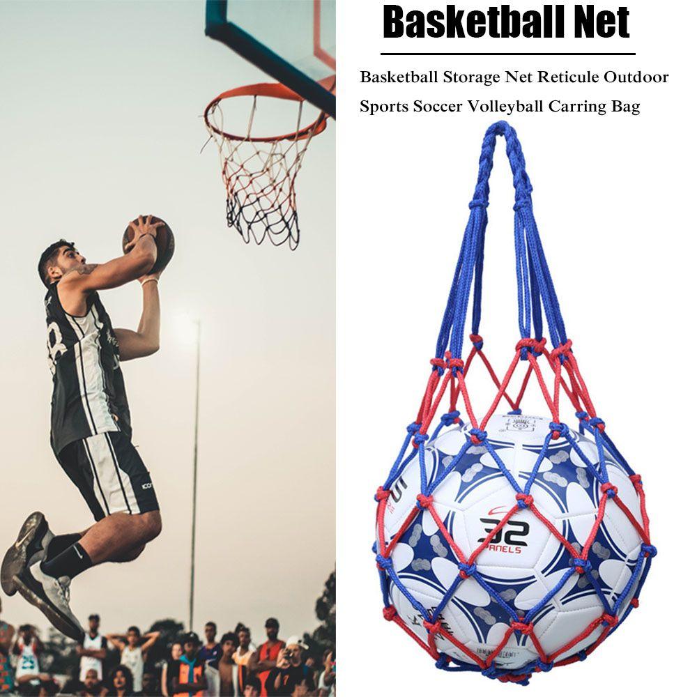 Волейбольный мяч Спортивный портативный инвентарь Сетчатый мешок для мяча Карман для мяча Нейлоновая сетчатая сумка для переноски мяча