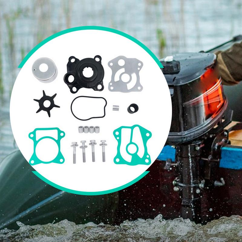 Комплект для замены крыльчатки водяного насоса Детали подвесного мотора Замена крыльчатки водяного насоса для лодки Комплект для обслуживания крыльчатки водяного насоса