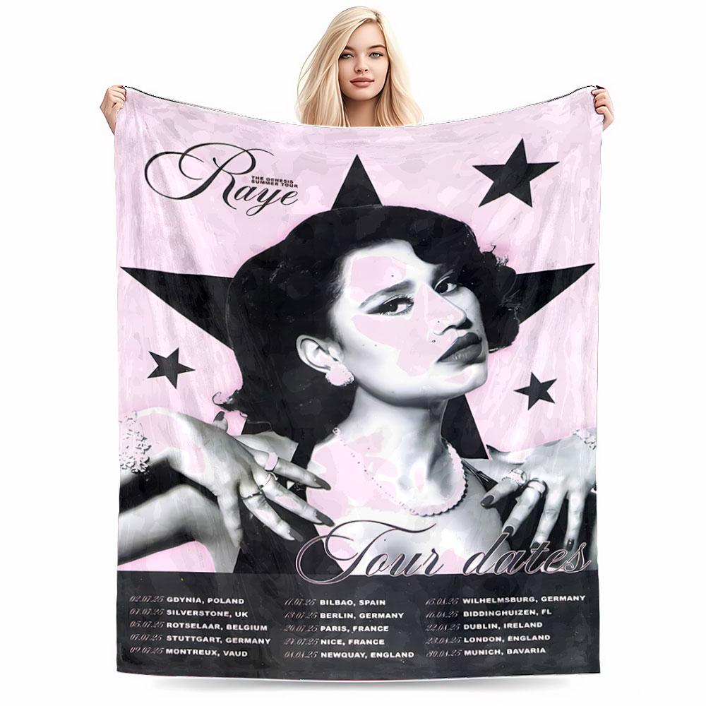 Raye Tour Dates Blanket for all seasons blanket lunch break throw gift