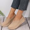 2025 New Comfortable Single Shoes for Women Wedge Heel Hollow  Casual Sneakers Height-increasing Platform Shoes Shoes for Women