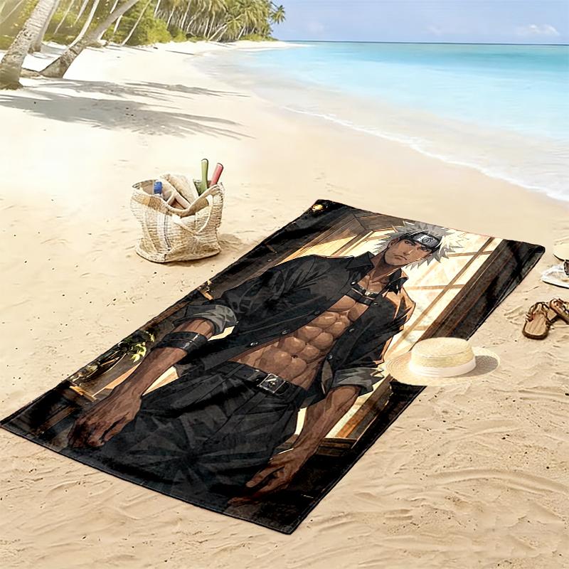 naruto Beach Towel Suitable for Travel, Outdoor Activities, Swimming Pools, Yoga, Surfing, Camping, Hiking, Gym