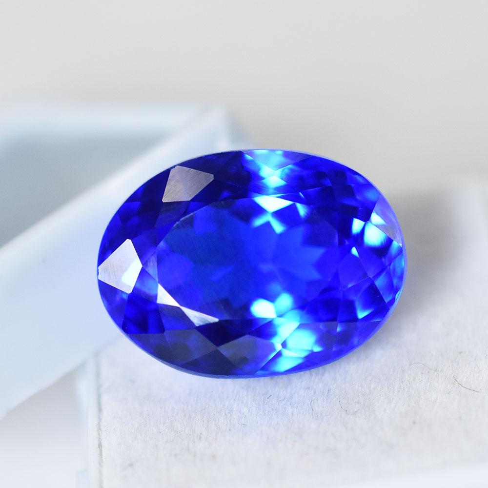 Extremely Rare Natural Blue Tanzanite 22 Ct Oval Cut Loose Gemstone