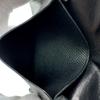 Hermes Кожаный чехол для карт из бобовой кожи черный кожаный унисекс Б/У