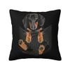 Cute Puppy Dog Dachshund Cushion Cover x cm Polyester Velvet Throw Pillow Case Sofa Chair Living Room Decoration Pillowslip