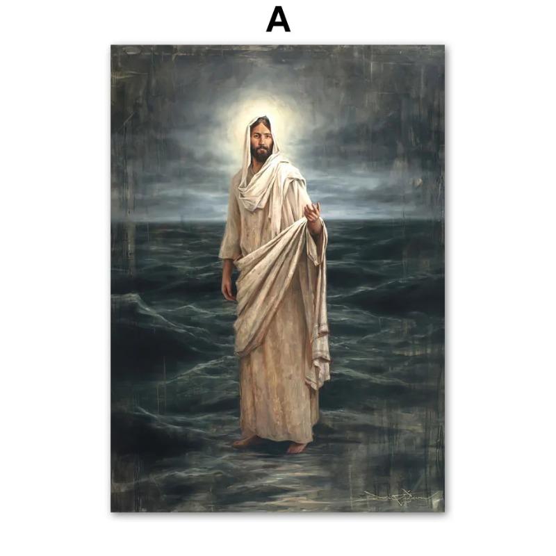 Holy Light Leader Christ Jesus Wall Art Canvas Painting God Posters And Prints Wall Pictures For Living Room Home Decoration
