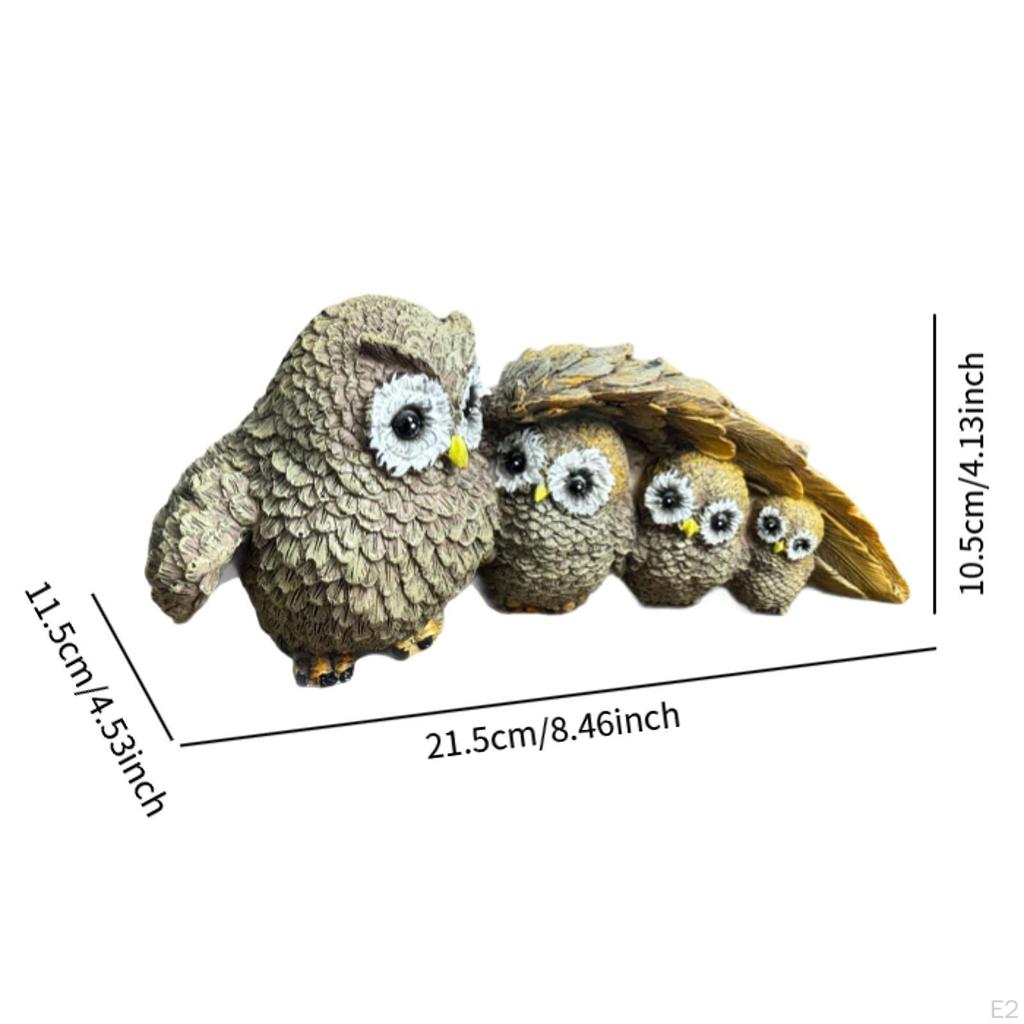 Статуя совы, скульптура животного, украшение для наружного патио, газона, украшения, поделки, праздник, универсальный