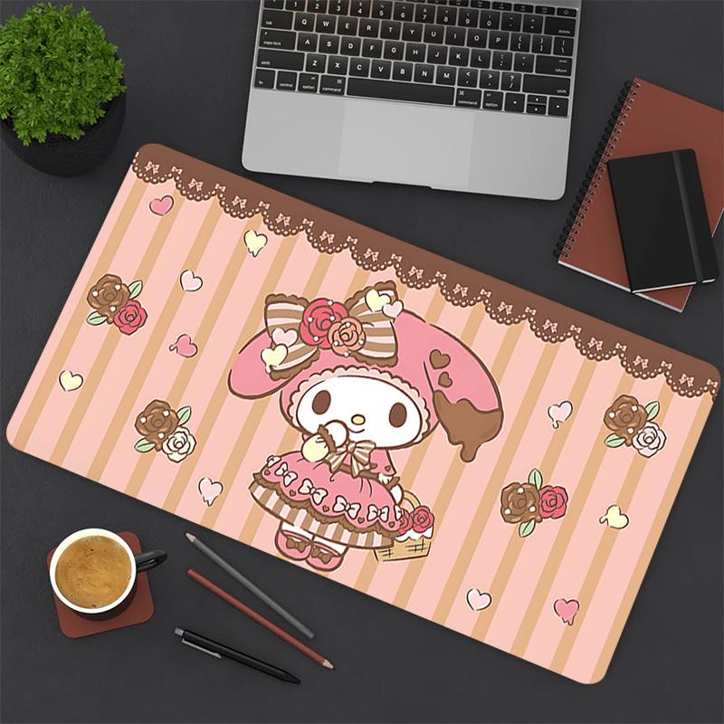 1PC My Melody Large Durable Mouse Pad Suitable for Office Desks, Gaming Desktops.Non-Slip Back P12