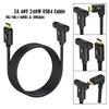 Кабель USB4 90 градусов, скорость передачи данных 40 Гбит/с, 240 Вт, кабель USB C на USB C, быстрая зарядка, 8K@60 Гц, кабель USB 4