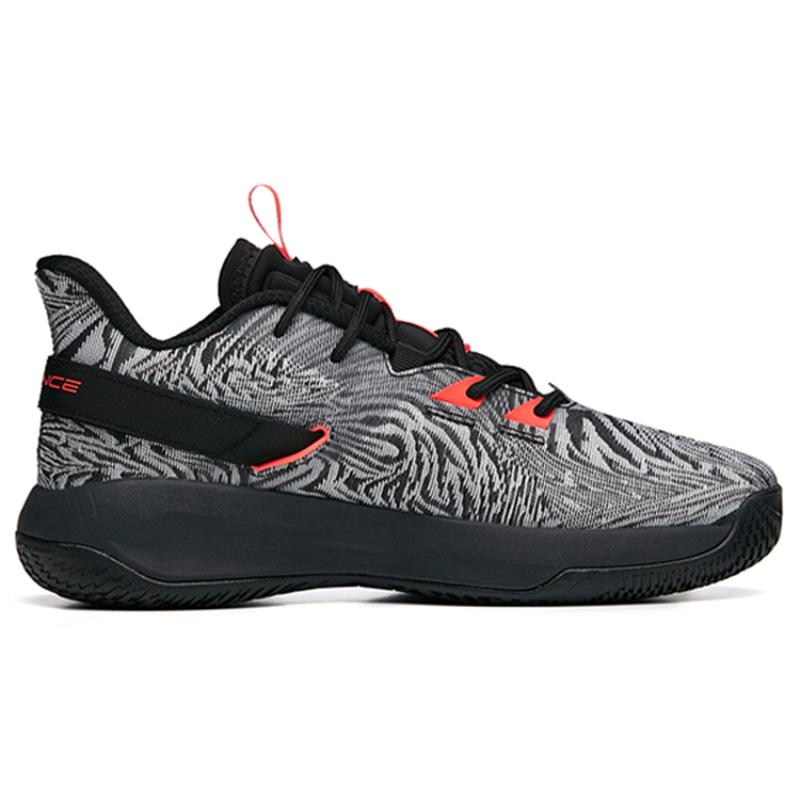 Anta Swoosh 2.0 Нескользящие износостойкие низкие баскетбольные кроссовки для выступлений Мужские Белые Черные Кроссовки 112231606-5