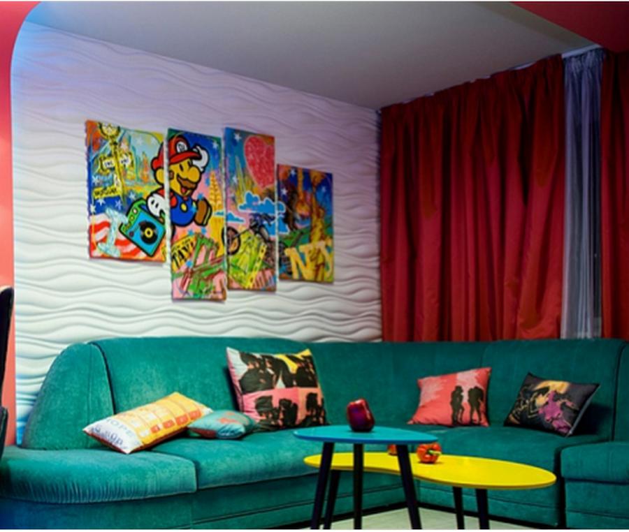 3D Wall Panel Mold for Gypsum, Plaster or Concrete Tile for Decorative Wall Panels 'Force'